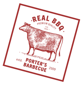 Real Porter's BBQ Logo Stamp